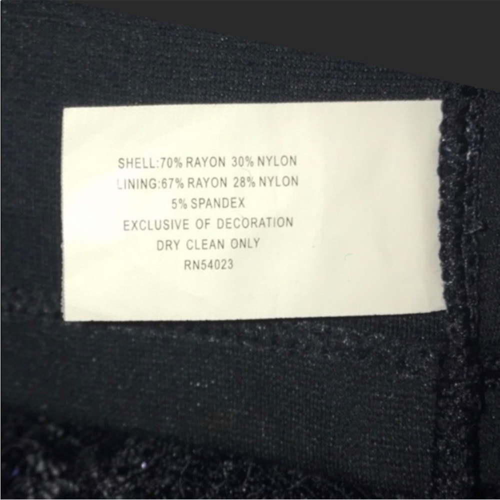 $270 Banana Republic Navy Blue Lace Dress Subtle Shimmer, Size 14 w/ STRETCH NWT - Picture 11 of 11